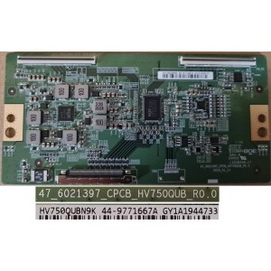 SONY KD75X80J T-CON BOARD 47_6021397_CPCB_HV750QUB_R0.0 HV750QUBN9K 44-9771667A